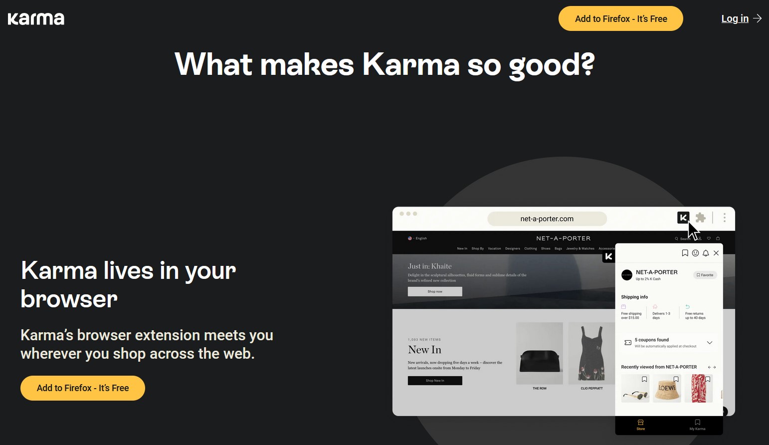 Save with Karma Shopping Extension